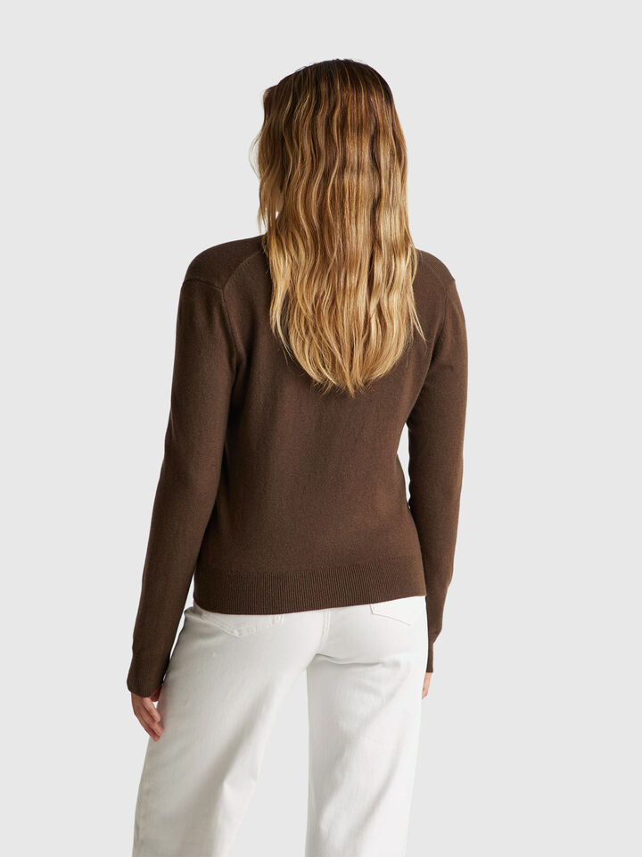 V NECK SWEATER L/S Women image number 2